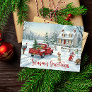 Suche nach vintage bauernhof postkarten Weihnachtskarte