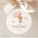 Suche nach rosa teddybär aufkleber Babyparty