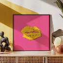 Suche nach rosa lippen poster Kuss