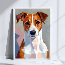 Suche nach jack russell terrier poster Aquarell