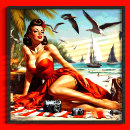 Suche nach vintage pinup poster Strand
