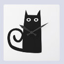 Suche nach schwarze katze wanduhren Kätzchen
