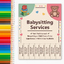 Suche nach kinderbetreuung flyer Kindermädchen