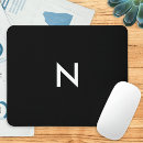 Suche nach monogramm mousepads Schwarz weiß
