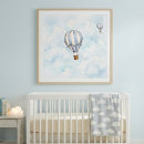 Suche nach heißluftballon kinderzimmer poster Aquarell