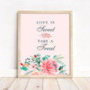 Suche nach liebe ist süß poster Grün