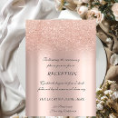 Suche nach rose hochzeitsempfang einladungen Glitzer
