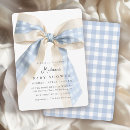 Suche nach blauer gingham einladungen Mother to be