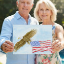 Suche nach weißkopfseeadler postkarten Amerikanische flagge