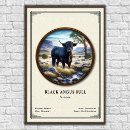 Suche nach angus kuh poster Schwarz