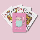 Suche nach der katze spielkarten Girl