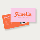 Suche nach orange retro visitenkarten Minimalistisch