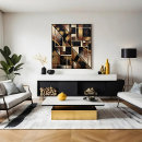 Suche nach geometrische blumen poster Gold