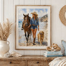 Suche nach cowgirls poster Aquarell