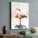 Suche nach flamingo leinwandbilder Aquarell