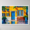 Suche nach blaue tür poster Zuhause