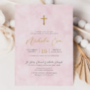 Suche nach rosa taufe einladungen Goldkreuz