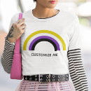 Suche nach regenbogenflagge tshirts Nichtbinär