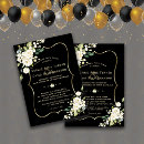 Suche nach schwarz weiße hochzeit einladungen Blume