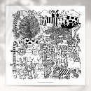 Suche nach tiere kunst poster Schwarz weiß