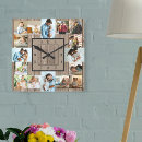 Suche nach rustikales holz wanduhren Foto collage