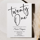 Suche nach eleganter 21 geburtstag einladungen Einfach