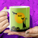 Suche nach vintage schwarze katze tassen Halloween