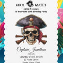 Suche nach piratenschädel einladungen Totenkopf