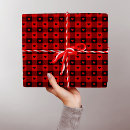 Suche nach büffel karo geschenkpapier Rot