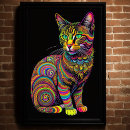 Suche nach katze abstrakt poster Farbig