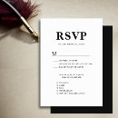 Suche nach monogramm rsvp karten Schwarz weiß