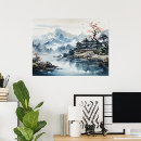 Suche nach asiatische landschaft poster Vintag