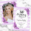 Suche nach lila 50 geburtstag einladungen Elegant