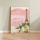 Suche nach rosa eiffelturm poster Blume