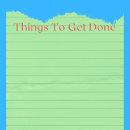 Suche nach blaues papier post it Liste