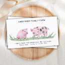 Suche nach schwein visitenkarten Aquarell