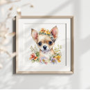 Suche nach chihuahua kunst poster Blume