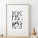 Suche nach musik ist mein leben poster Inspirierendes zitat