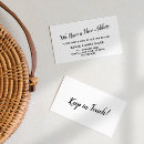 Suche nach neue visitenkarten Adressenwechsel