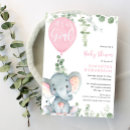 Suche nach niedlicher elefant einladungen Mädchendusche