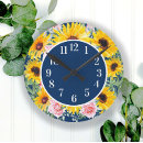 Suche nach sonnenblumen wanduhren Boho
