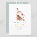 Suche nach niedlicher 1 geburtstag einladungen Baby girl