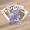 Suche nach wildblumen spielkarten Monogramm