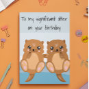 Suche nach otter birthday karten Niedlich