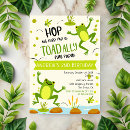 Suche nach frog einladungen Frosch geburtstagsparty