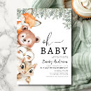Suche nach animals einladungen Waldbaby dusche