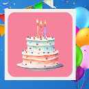 Suche nach geburtstagstorte aufkleber Elegant