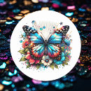 Suche nach schmetterling und blume aufkleber Schön