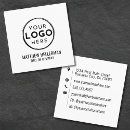 Suche nach quadratisches logo visitenkarten Schwarz und weiß