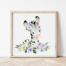 Suche nach dschungeltier kinderzimmer poster Zebra